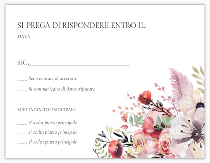 Anteprima design per Galleria di design: Biglietti di risposta per Fascino Rustico, 13.9 x 10.7 cm