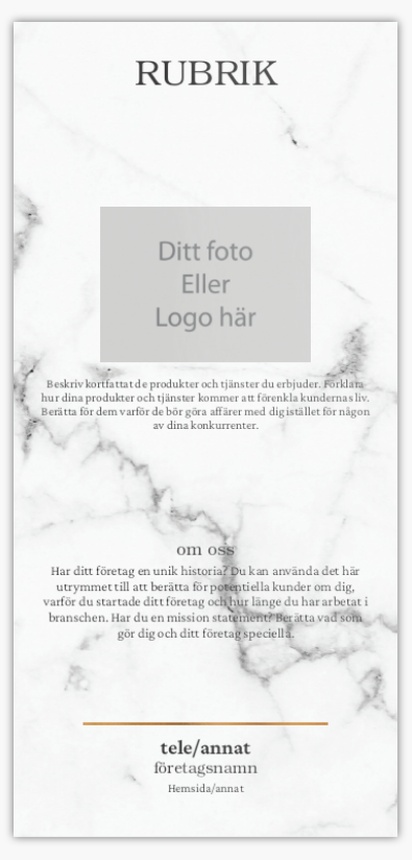 Förhandsgranskning av design för Designgalleri: Företagstjänster Flyers och broschyrer,  Ingen falsning DL (99 x 210 mm)