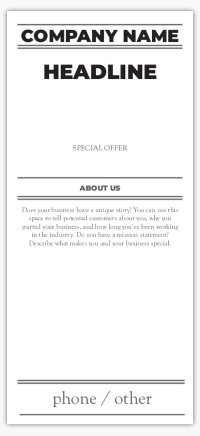 Design Preview for Design Gallery: Finance & Insurance Rate Cards