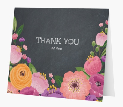 Design Preview for Thank you cards templates, Folded