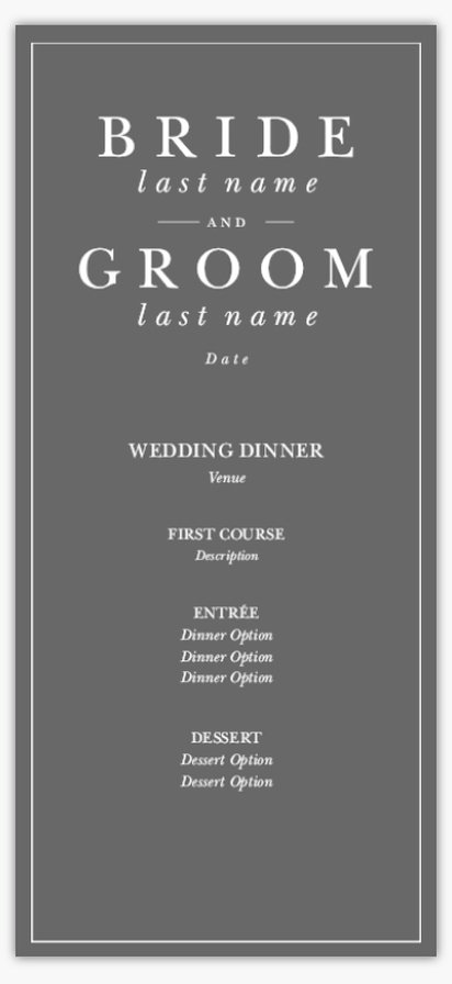 A 結婚式招待状 bryllup invitation gray design for Season