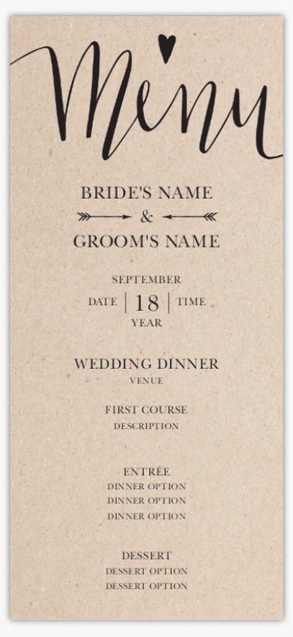 A heart lettering brown gray design for Wedding