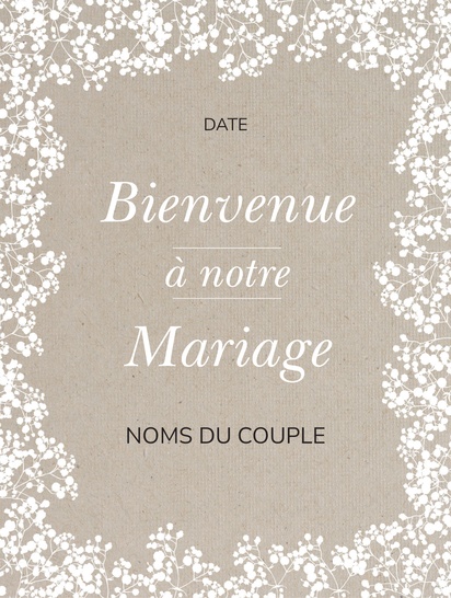 Aperçu du design pou rPanneaux de mariage en carton-mousse, 18 X 24 po