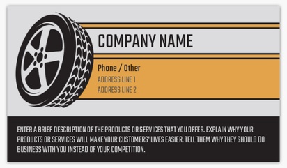 Design Preview for Car Parts & Tires Ultra Thick Business Cards Templates