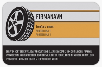 Forhåndsvisning af design for Designgalleri: Biler og transport Visitkort m/afrundede hjørner, Afrundede Standard (85 x 55 mm)