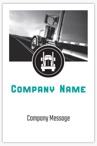 Design Preview for Trucking Plastic Signs Templates, 18" x 27"