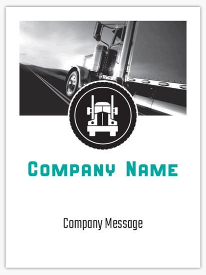 Design Preview for Trucking Plastic Signs Templates, 18" x 24"