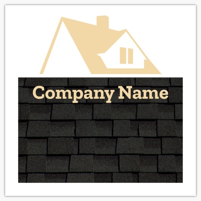 Design Preview for Roofing Plastic Signs Templates, 6" x 6"