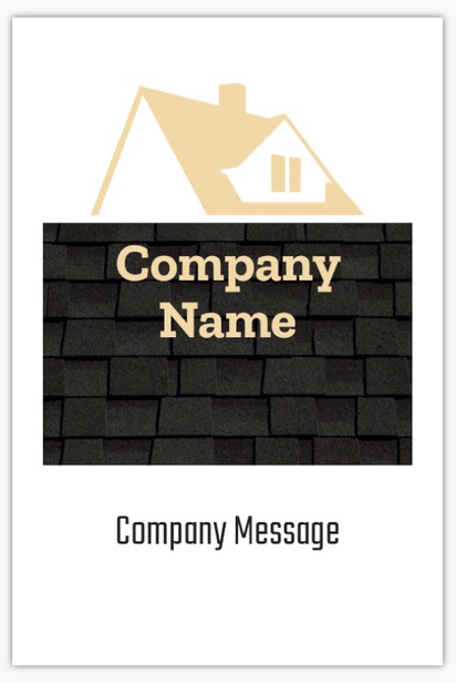 Design Preview for Roofing Plastic Signs Templates, 18" x 27"