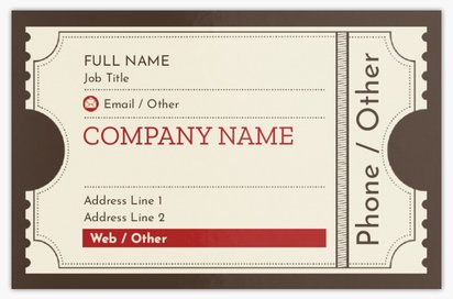 Design Preview for Design Gallery: Movies & Film Ultra-Thick Business Cards, Standard (85 x 55 mm)