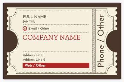 Design Preview for Design Gallery: Movies & Film Textured Uncoated Business Cards