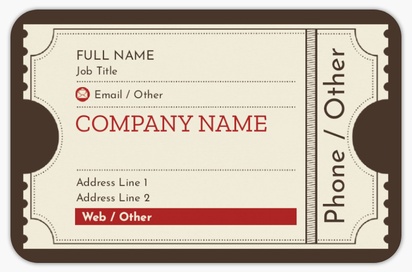 Design Preview for Design Gallery: Movies & Film Rounded Corner Business Cards, Rounded Standard (85 x 55 mm)