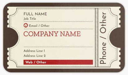 Design Preview for Design Gallery: Movies & Film Rounded Corner Business Cards, Standard (3.5" x 2")