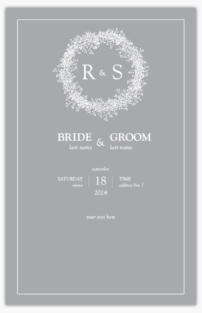 Design Preview for Design Gallery: Rustic Wedding Programs, 6" x 9"