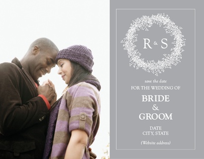 A bryllupet invitasjon svatební pozvánky gray purple design for Winter with 1 uploads