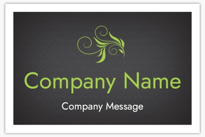 A whimsical business cards elegant black green design for Elegant