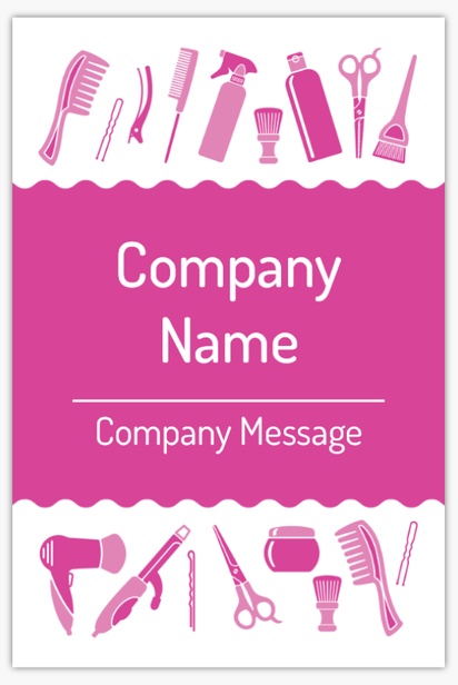 Design Preview for Hair Salons Plastic Signs Templates, 18" x 27"