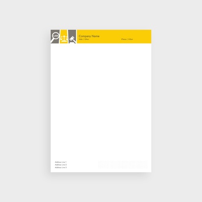 Design Preview for Design Gallery: Financial Consulting Letterheads