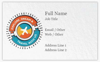 Design Preview for Design Gallery: Travel Agencies Classic Visiting Cards