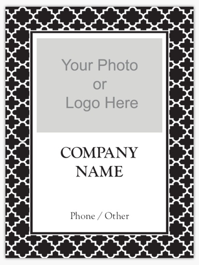 Design Preview for Elegant Metal Signs Templates, Coated white aluminum 18" x 24"