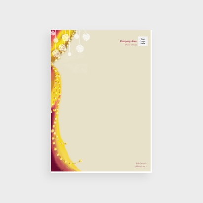 Design Preview for Design Gallery: Floral Bulk Letterheads