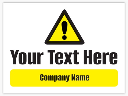 Design Preview for Excavation Plastic Signs Templates, 18" x 24"