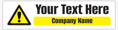 Design Preview for Demolition Plastic Signs Templates, 6" x 24"