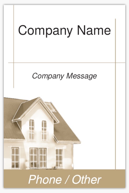 Design Preview for Real Estate Development Plastic Signs Templates, 12" x 18"