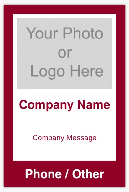 A photo logo red pink design with 1 uploads