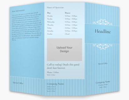 Design Preview for Design Gallery: Menus Custom Brochures, 8.5" x 11" Tri-fold