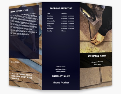 Design Preview for Flooring & Tiling Custom Brochures Templates, 8.5" x 11" Tri-fold