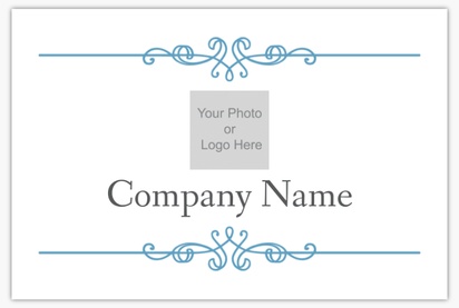 Design Preview for Elegant Metal Signs Templates, Coated white aluminum 12" x 18"