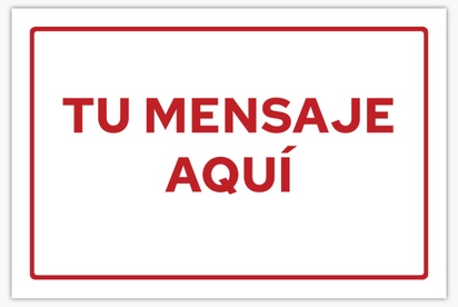 Un anuncio advertencia diseño rojo