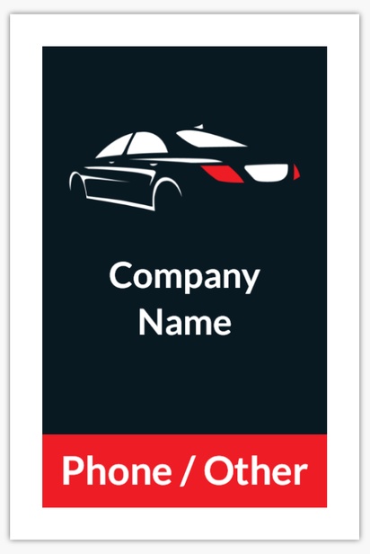 Design Preview for Taxi Service Plastic Signs Templates, 18" x 27"