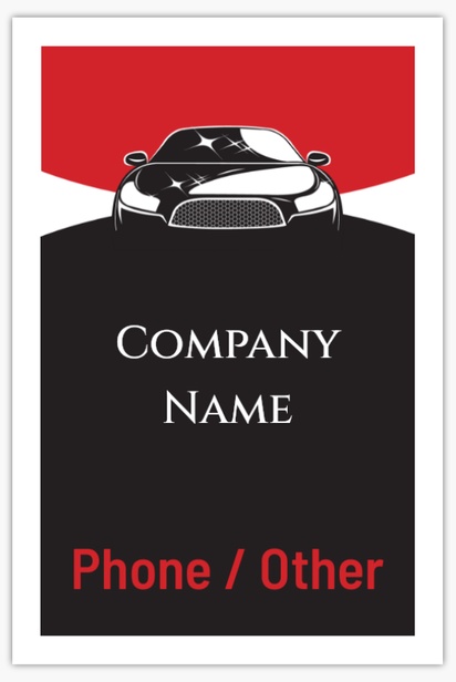 Design Preview for Car Services Plastic Signs Templates, 18" x 27"
