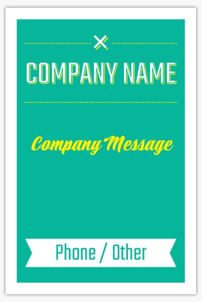 Design Preview for Marketing & Communications Plastic Signs Templates, 18" x 27"