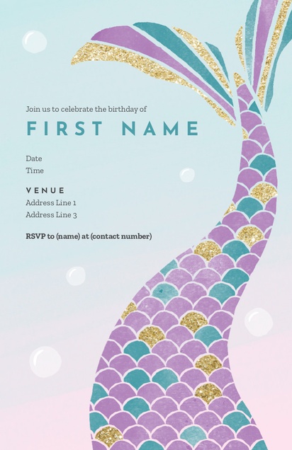 Design Preview for Design Gallery: Bold & Colourful Invitations and Announcements, Flat 11.7 x 18.2 cm