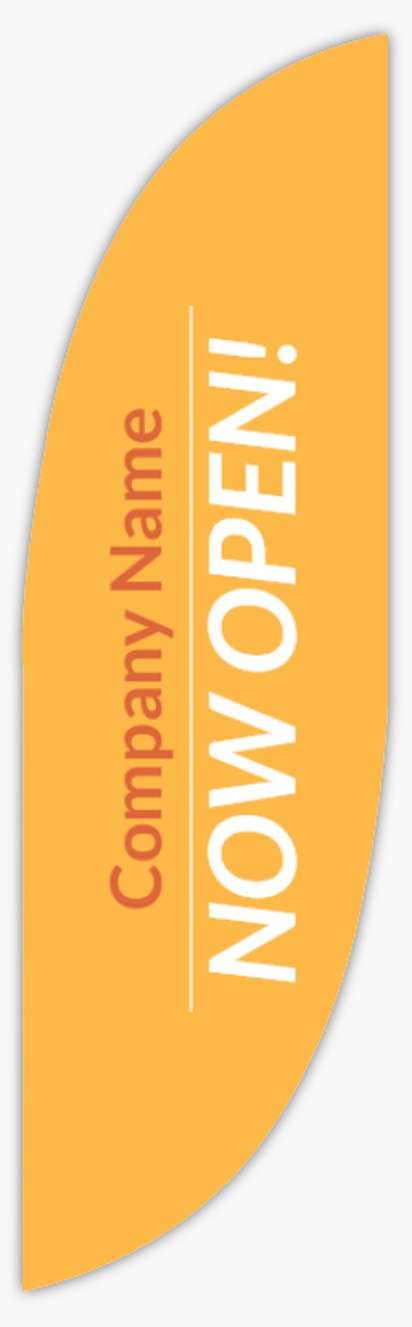 A reopening plain orange yellow design for Purpose
