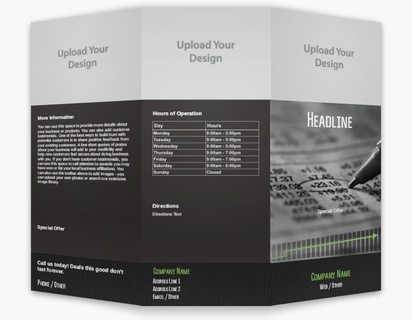 A financial market stock trading black gray design for Modern & Simple with 3 uploads