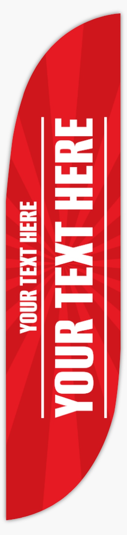 Design Preview for Retail & Sales Flags - Fabric Only Templates, 15.5'