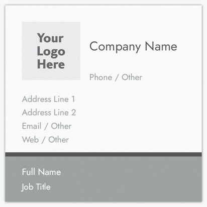 Design Preview for Design Gallery: Business Consulting Square Business Cards