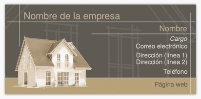 Vista previa del diseño de Galería de diseños de tarjetas de visita delgadas para sector inmobiliario