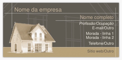 Pré-visualização do design de Modelos e designs de cartões de visita standard para sector imobiliário, Fino (85 x 40 mm)