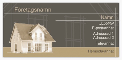 Förhandsgranskning av design för Designgalleri: Fastighetsutveckling Visitkort standard, Smal (85 x 40 mm)