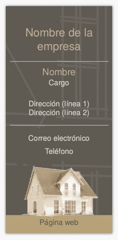 Vista previa del diseño de Galería de diseños de tarjetas de visita delgadas para sector inmobiliario