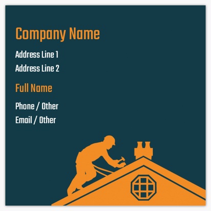 Design Preview for Design Gallery: Roofing Square Business Cards