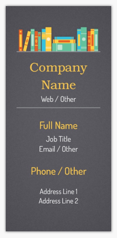 Design Preview for Design Gallery: Elementary Schools Standard Business Cards, Small (85 x 40 mm)