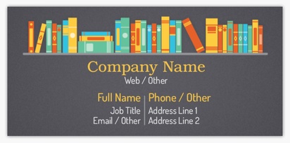 Design Preview for Design Gallery: News & Books Standard Business Cards, Small (85 x 40 mm)