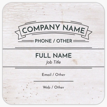 Design Preview for Design Gallery: Antiques Rounded Corner Business Cards, Rounded Square (65 x 65 mm)