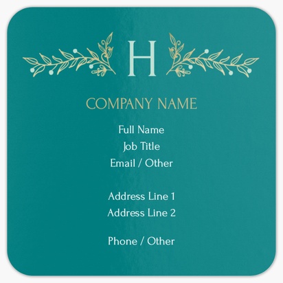 Design Preview for Guidance and Counselling Rounded Corner Business Cards Templates, Square (2.5" x 2.5")